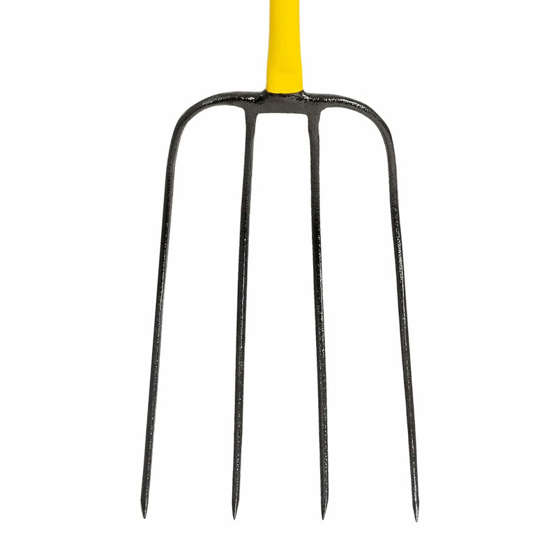 JCB Forks JCB Professional Manure Fork 4 Prong D Handle Heavy-Duty Steel JCBMF12 - Buy Direct from Spare and Square