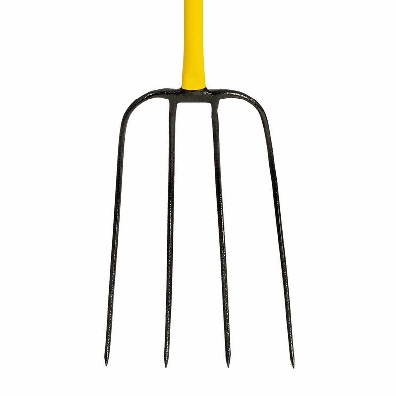 JCB Forks JCB Professional Manure Fork 4 Prong T Handle Heavy-Duty Steel JCBMF11 - Buy Direct from Spare and Square