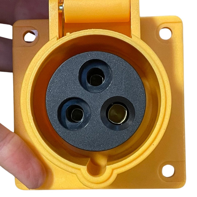 JCB Generator Spares EUROPEAN INDUSTRIAL THREE-HOLE SOCKET JCB-G8000PE 1415117 - Buy Direct from Spare and Square