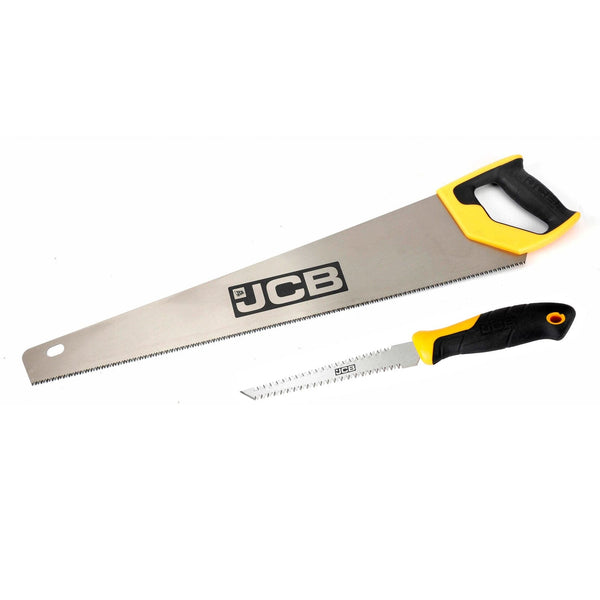 JCB Hand Tools JCB 9TPI TwinPack Saw, 150mm Drywall Saw and 560mm Panel Saw, Steel Triple Ground Teeth JCB-PSAW-9TPI-TPK - Buy Direct from Spare and Square
