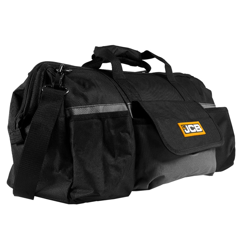 JCB Hand Tools JCB Hand Tool Set, Saws, Screwdrivers, Pliers, Wrench and Knife in 20" Kit Bag JCB-HTSET-COMP - Buy Direct from Spare and Square