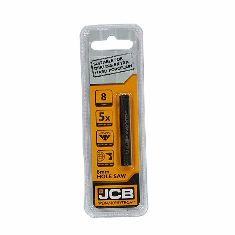 JCB Hole Saws JCB DiamondTech Hole Saw 8mm 5055803316303 - Buy Direct from Spare and Square