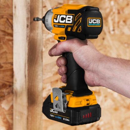 JCB Impact Driver JCB 18v Brushless Impact Driver Body - 180Nm Torque - *Tool Only* 21-18BLID-B - Buy Direct from Spare and Square