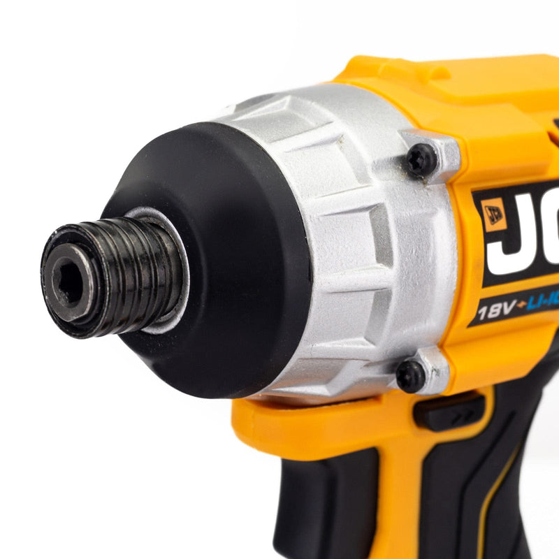 JCB Impact Driver JCB 18v Cordless Impact Driver With 2Ah Battery and Charger 21-18BLID-2X-B - Buy Direct from Spare and Square
