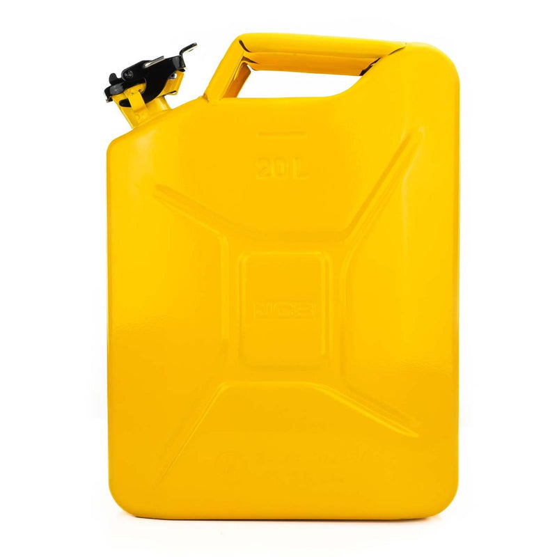 JCB Jerry Cans JCB Professional Jerry Can 20L, Heavy-Duty 0.8mm Steel JCBJCAN20 - Buy Direct from Spare and Square