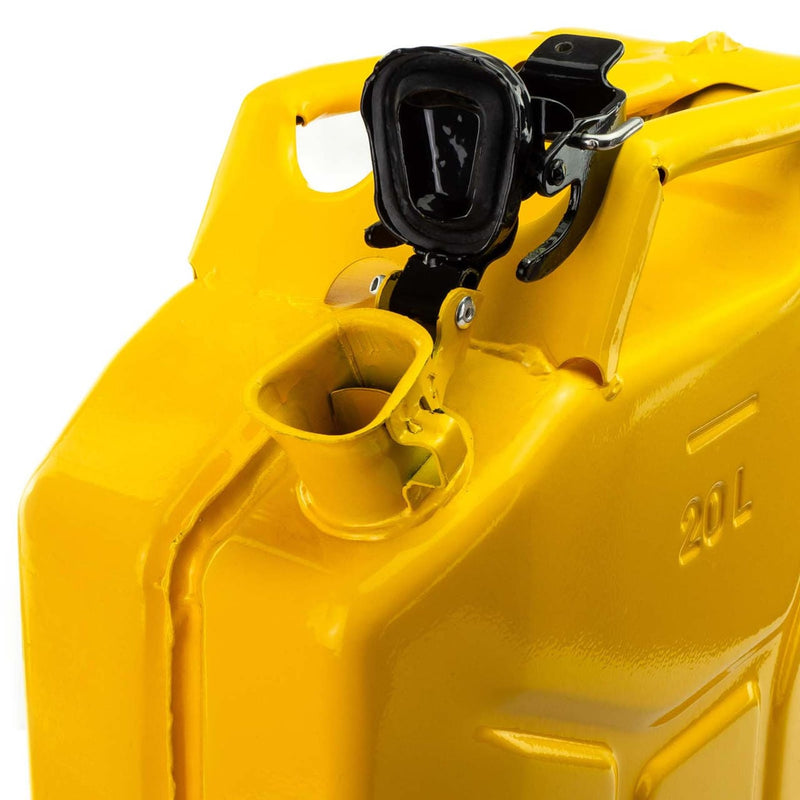 JCB Jerry Cans JCB Professional Jerry Can 20L, Heavy-Duty 0.8mm Steel JCBJCAN20 - Buy Direct from Spare and Square