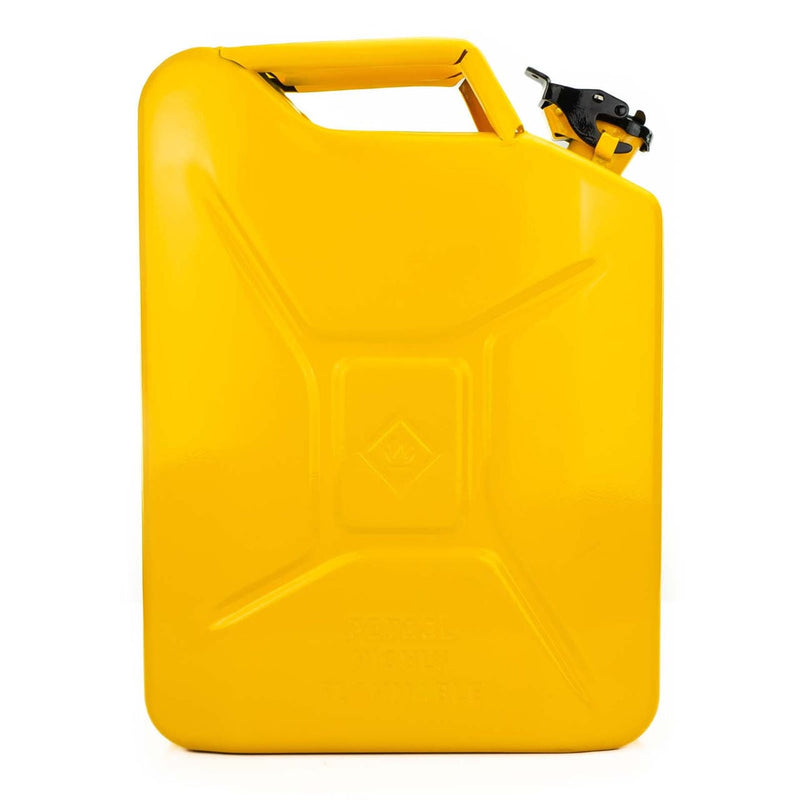 JCB Jerry Cans JCB Professional Jerry Can 20L, Heavy-Duty 0.8mm Steel JCBJCAN20 - Buy Direct from Spare and Square