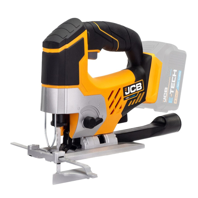 JCB Jigsaw JCB 18v Cordless Jigsaw - 4 Position Saw - 2500rpm *Tool Only* 21-18JS-B - Buy Direct from Spare and Square