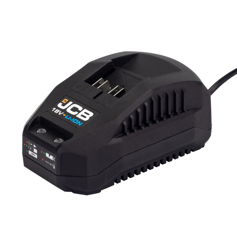 JCB Jigsaws JCB 18V Cordless Jigsaw 2Ah Li-Ion Battery & Charger, 0-45 degrees Cutting Positions 21-18JS-2XB - Buy Direct from Spare and Square