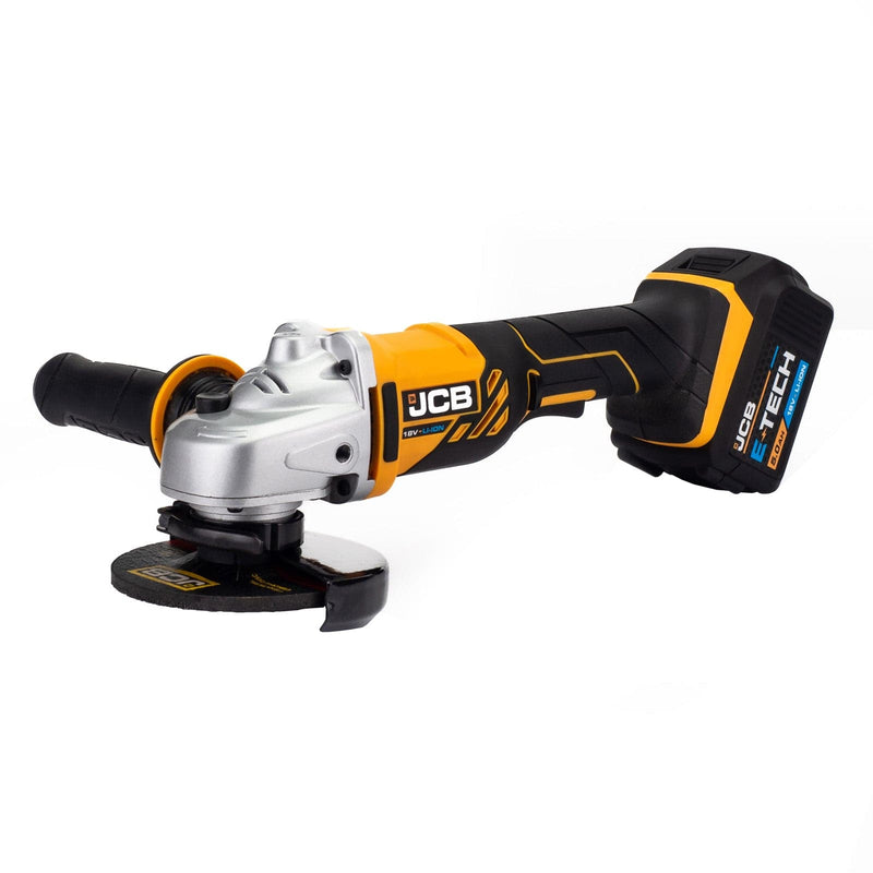 JCB Kits JCB 18V Combi Drill  & Angle Grinder Kit, 2x 5.0ah Li-Ion Batteries, Fast Charger in 20" kit bag 21-18AGCD-5 - Buy Direct from Spare and Square