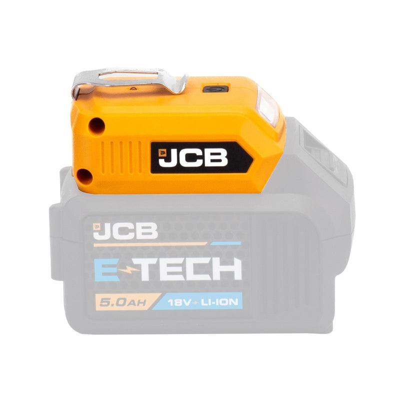 JCB Lights JCB 18V Cordless 60lm LED Light  with 2x USB Charge Portal Power Adaptor 21-18USB - Buy Direct from Spare and Square