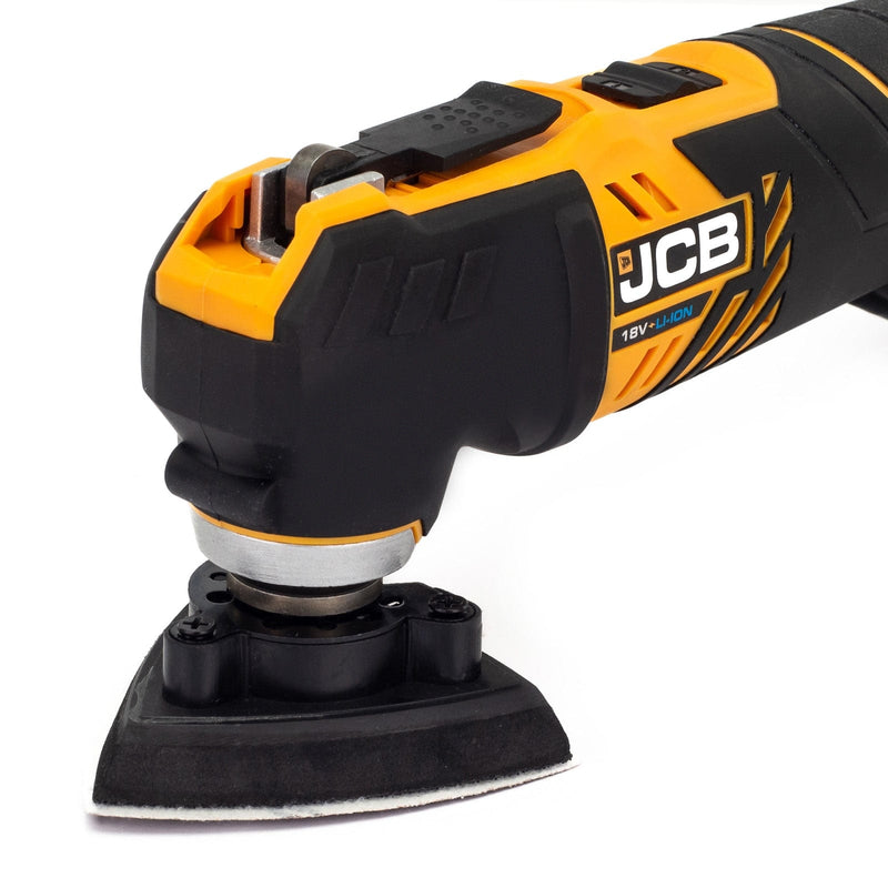 JCB Multi Tool JCB 18v Cordless Multi Tool With 2 x 2Ah Batteries and Case 21-18MT-2-WB - Buy Direct from Spare and Square