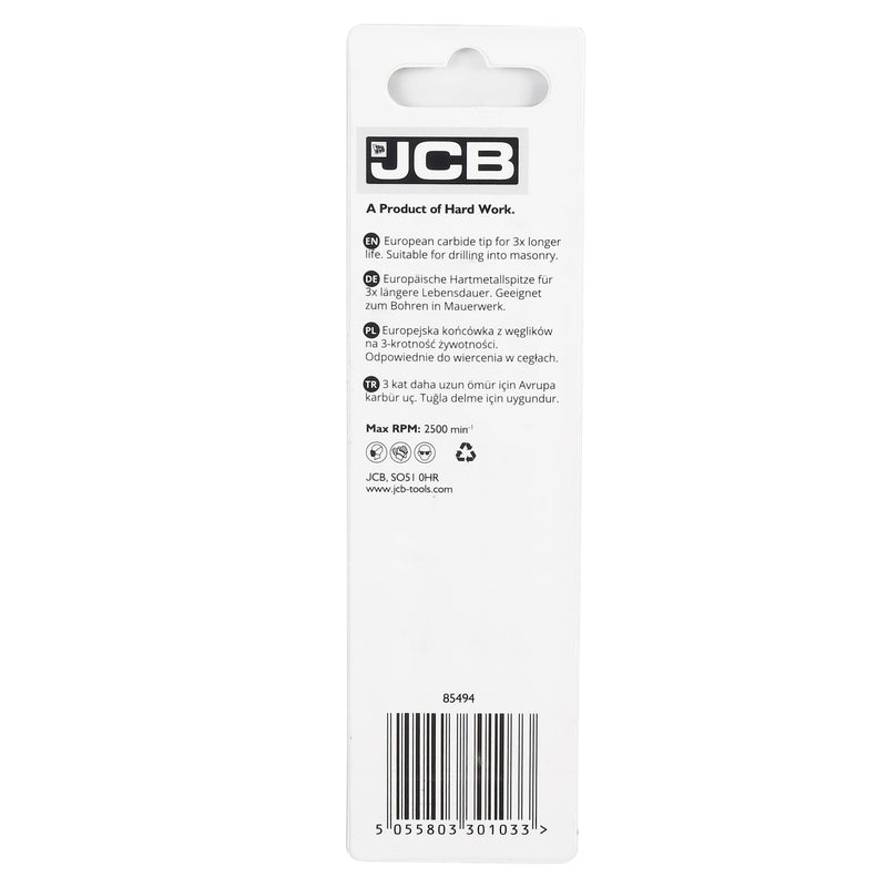 JCB Power Tool Accessories JCB Masonary Drill 6.5x100mm 5055803301033 - Buy Direct from Spare and Square