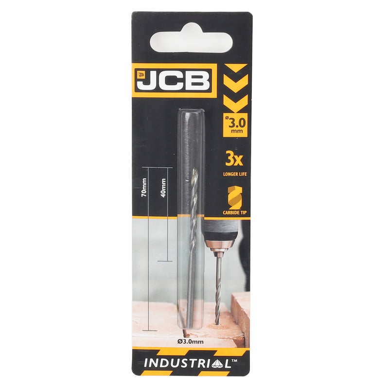 JCB Power Tool Accessories JCB Masonry Drill Bit 3x70mm 5055803301682 - Buy Direct from Spare and Square