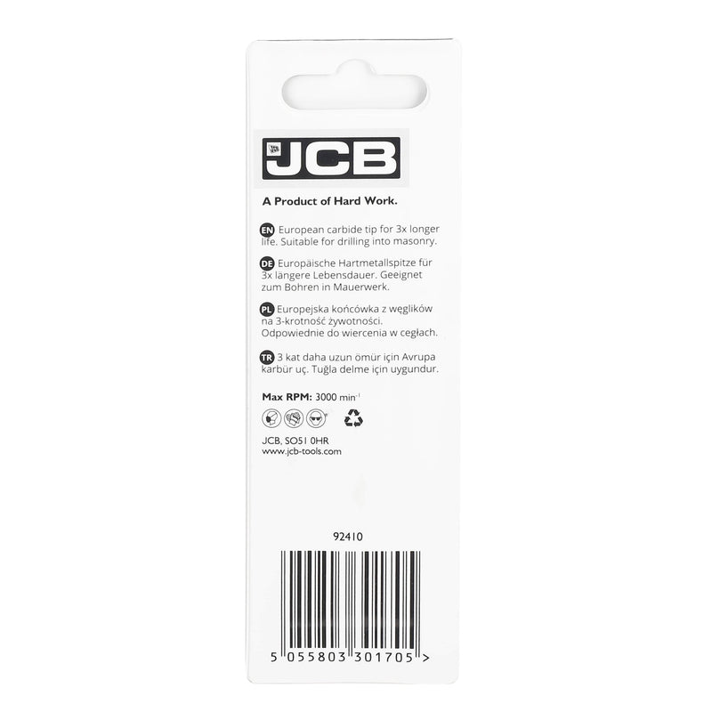 JCB Power Tool Accessories JCB Masonry Drill Bit 5.5x85mm 5055803301705 - Buy Direct from Spare and Square