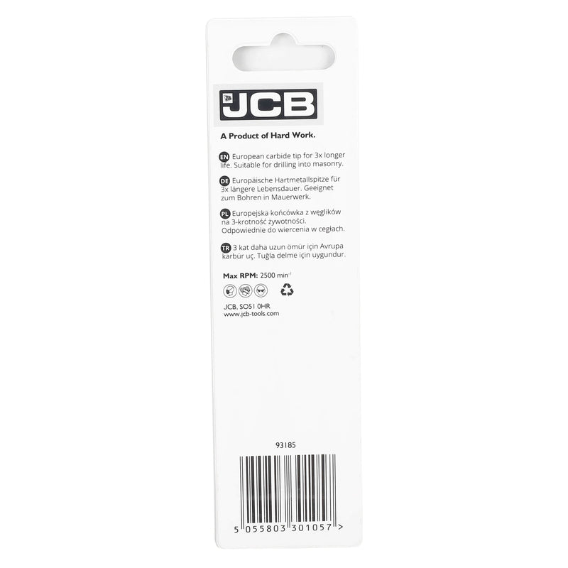 JCB Power Tool Accessories JCB Masonry Drill Bit 7x100mm 5055803301057 - Buy Direct from Spare and Square