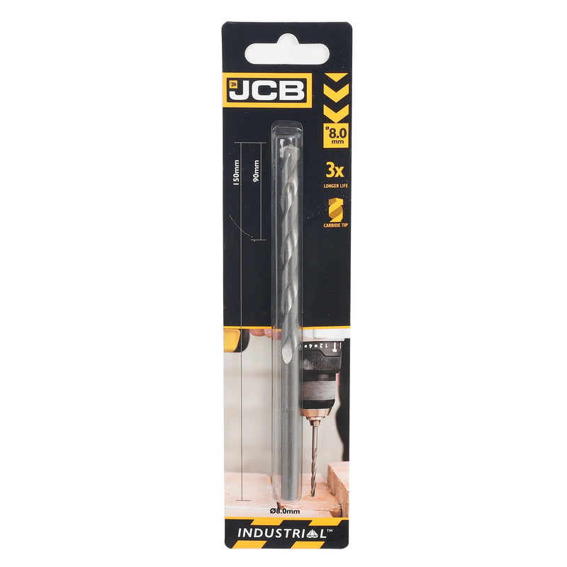 JCB Power Tool Accessories JCB Masonry Drill Bit 8x150mm 5055803301071 - Buy Direct from Spare and Square