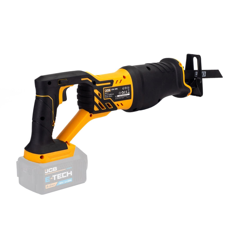 JCB Reciprocating Saw JCB 18v Cordless Reciprocating Saw - *Tool Only* 21-18RS-B - Buy Direct from Spare and Square