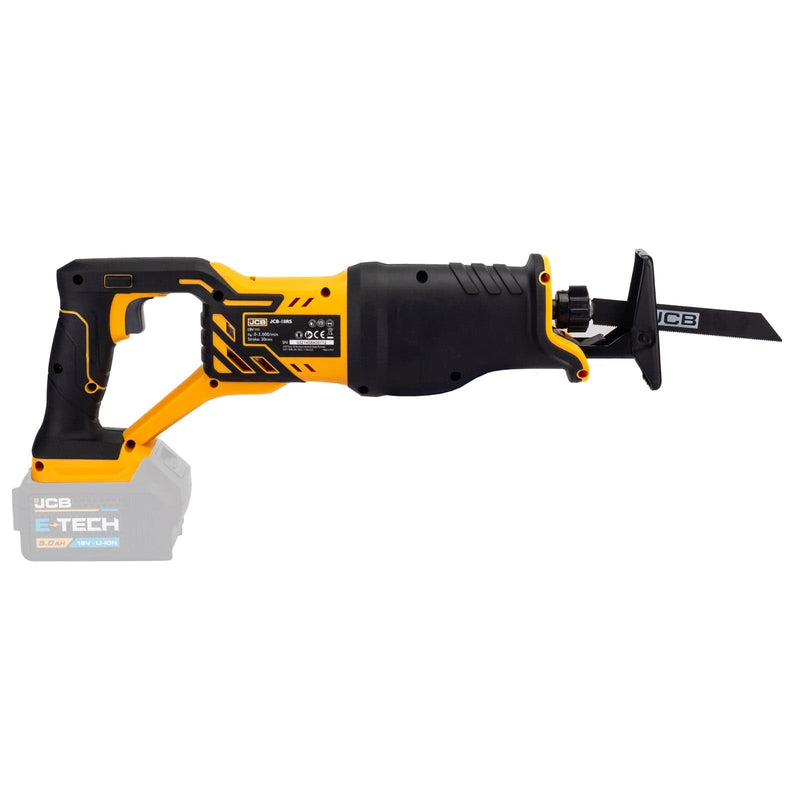 JCB Reciprocating Saw JCB 18v Cordless Reciprocating Saw - *Tool Only* 21-18RS-B - Buy Direct from Spare and Square
