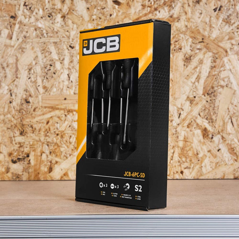 JCB Screwdriver JCB 6 Piece Screwdriver Set JCB-6PC-SD - Buy Direct from Spare and Square