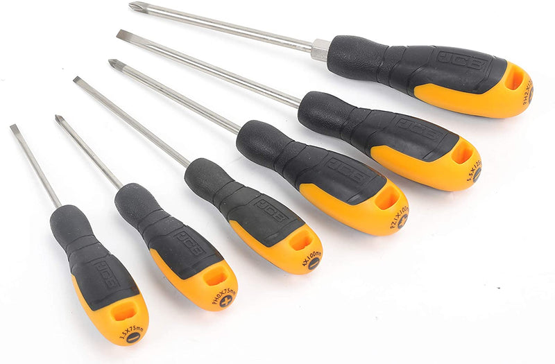 JCB Screwdriver JCB 6 Piece Screwdriver Set JCB-6PC-SD - Buy Direct from Spare and Square