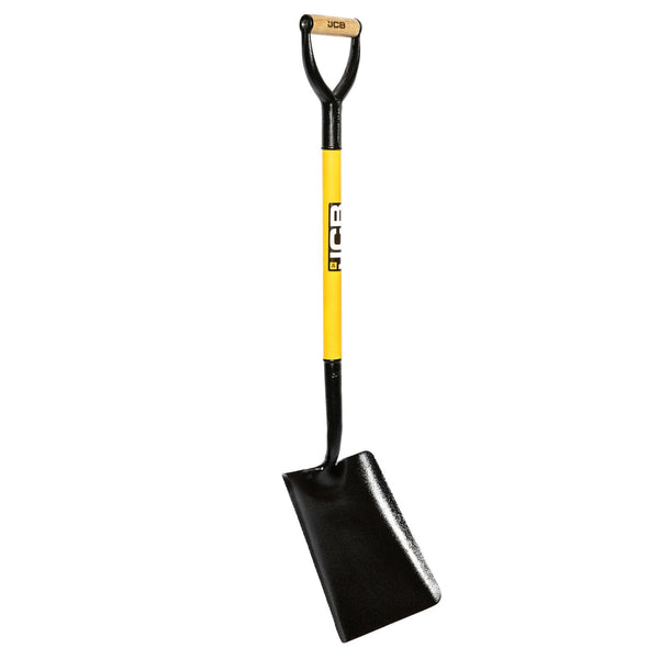 JCB Spades JCB Professional Square Mouth Site Master Shovel, Heavy-Duty Steel Blade, 250 x 300mm Blade JCBSM2S01 - Buy Direct from Spare and Square