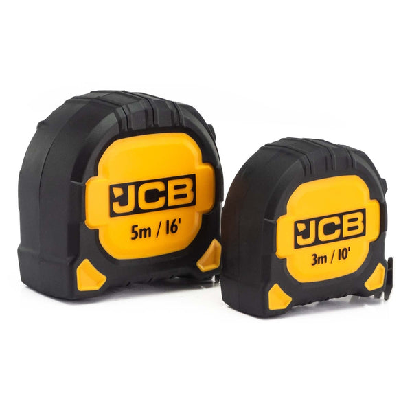 JCB Tape Measures JCB Tape Measure Twin Pack JCB-TAPE-TWIN - Buy Direct from Spare and Square