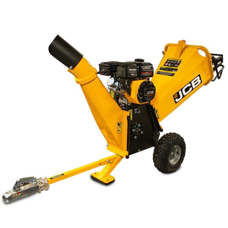 JCB Wood Chipper JCB 224cc Petrol Powered Heavy Duty Wood Chipper 100mm / 4" 5059608313079 JCB-CH75100P - Buy Direct from Spare and Square
