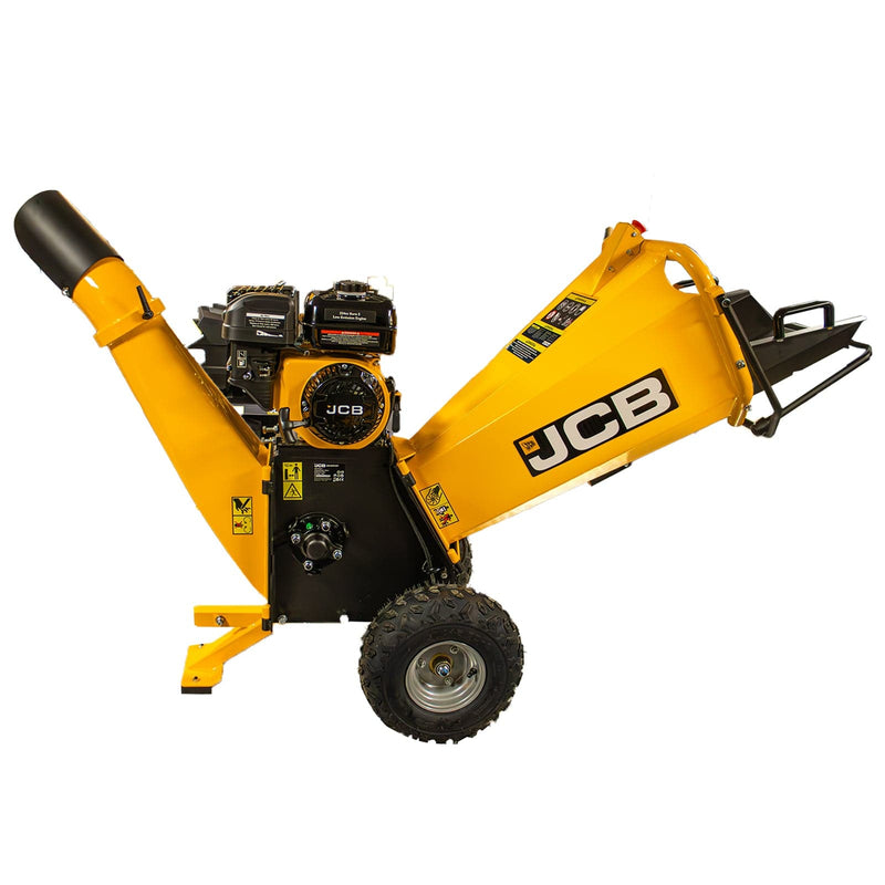 JCB Wood Chipper JCB 224cc Petrol Powered Heavy Duty Wood Chipper 100mm / 4" 5059608313079 JCB-CH75100P - Buy Direct from Spare and Square