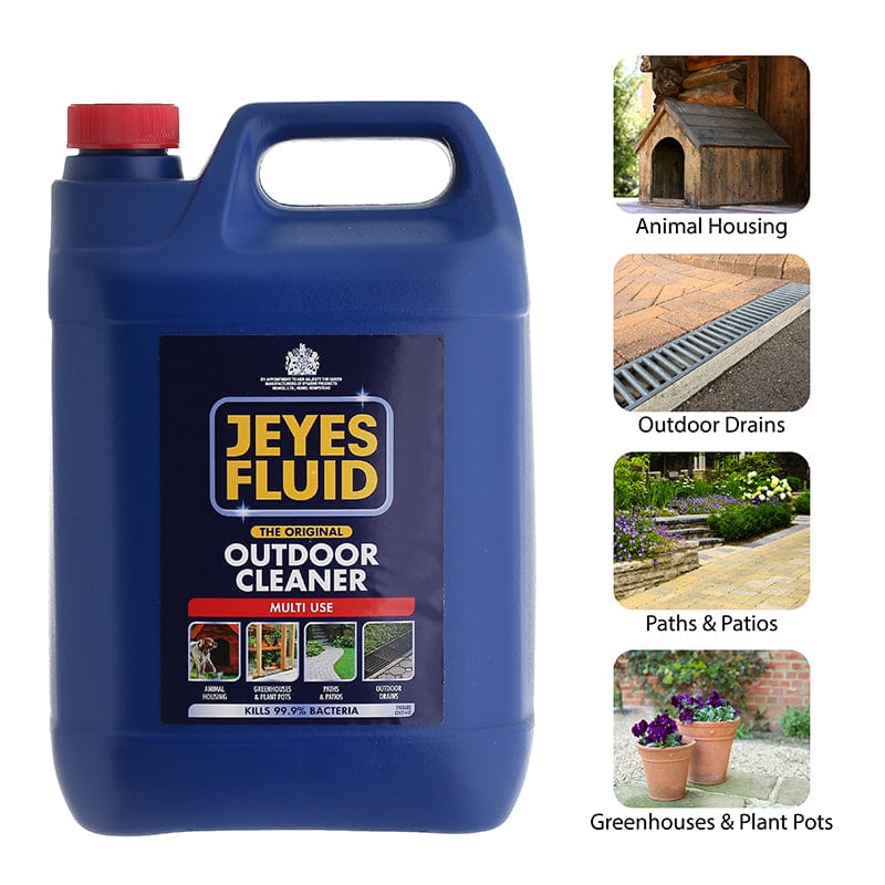 Jeyes Cleaning Chemicals Jeyes Fluid - The Original Outdoor Multi Use Cleaner 5 Litres - Buy Direct from Spare and Square