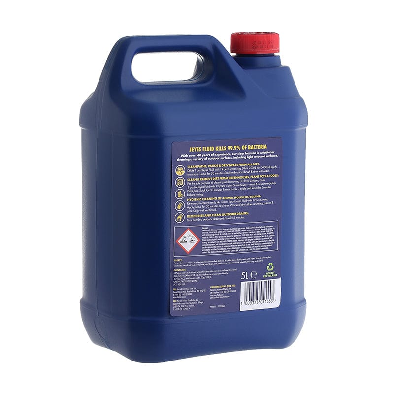 Jeyes Cleaning Chemicals Jeyes Fluid - The Original Outdoor Multi Use Cleaner 5 Litres - Buy Direct from Spare and Square