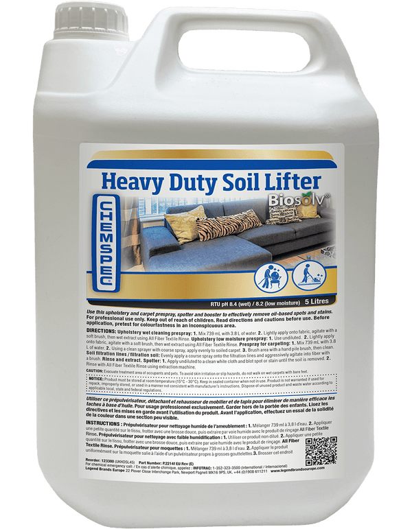 Legend Brands Europe Cleaning Chemicals Chemspec - HEAVY DUTY SOIL LIFTER (HAZ) (5Litre Bottle) 729678950492 123380 - Buy Direct from Spare and Square