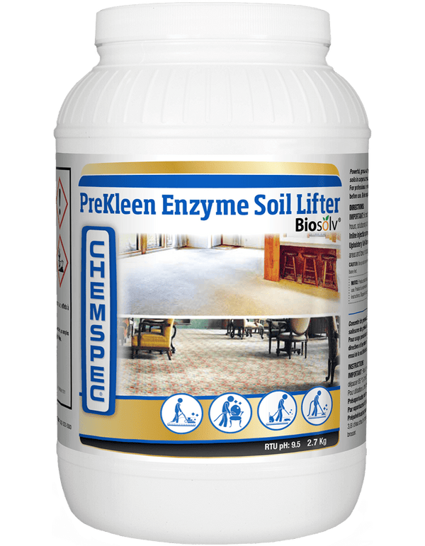 Legend Brands Europe Cleaning Chemicals Chemspec - PREKLEEN ENZYME SOIL LIFTER (2.72Kg Jar) 729678950522 123383 - Buy Direct from Spare and Square