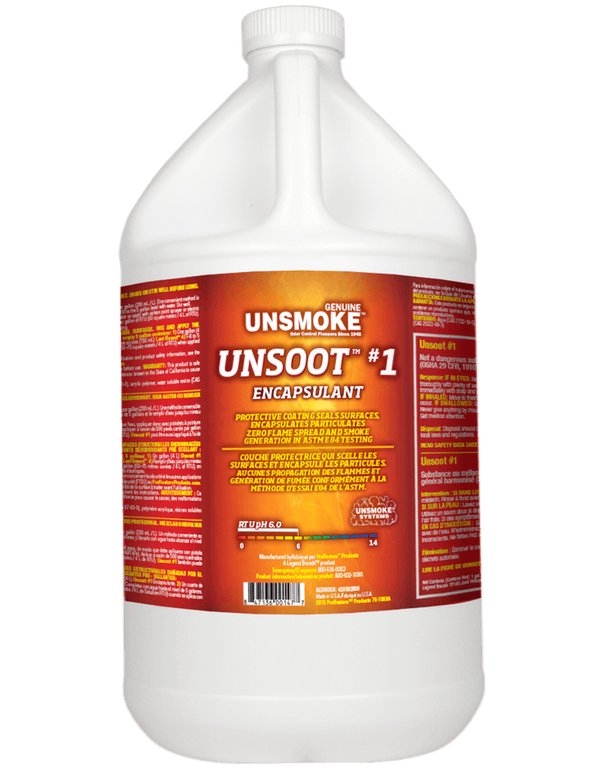 Legend Brands Europe Cleaning Chemicals ProRestore - Unsoot - #1 Encapsulant - 3.8 Litres 114807 - Buy Direct from Spare and Square