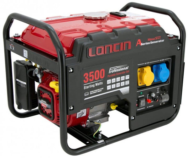 Loncin Generator Loncin LC3500-AS5 Generator - 2.5kw - 212cc Petrol Engine LC3500-AS - Buy Direct from Spare and Square