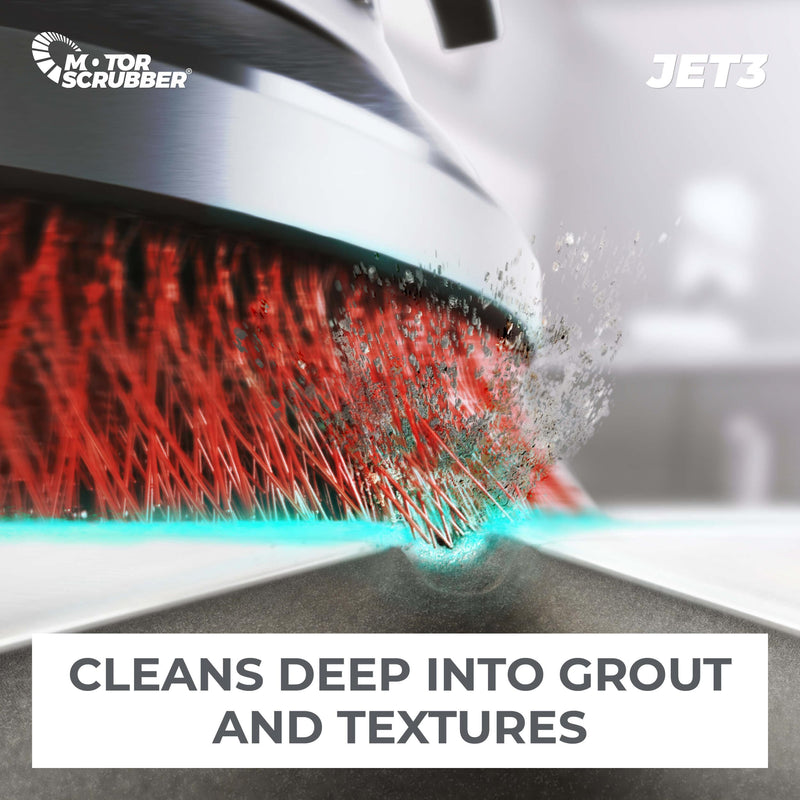 Motor Scrubber Scrubber Dryer MotorScrubber Jet3 - Portable, Powerful, Commercial Scrubber With Water Pump For Hard To Clean Areas MSJET3 - Buy Direct from Spare and Square