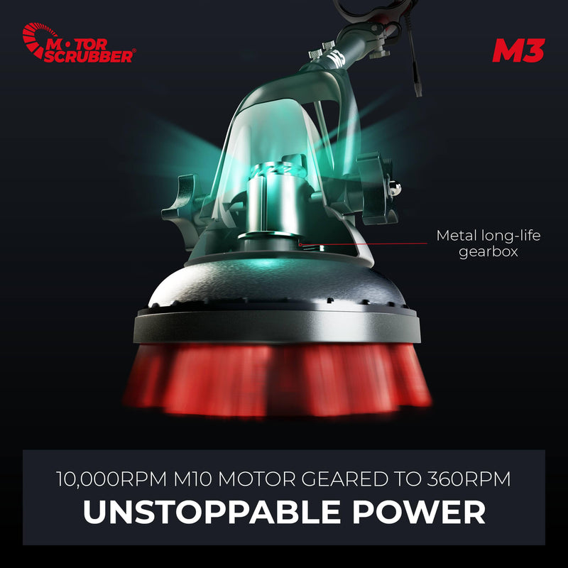 Motor Scrubber Scrubber Dryer MotorScrubber M3S - Portable, Powerful, Commercial Scrubber For Hard To Clean Areas - 38cm Handle M3S - Buy Direct from Spare and Square
