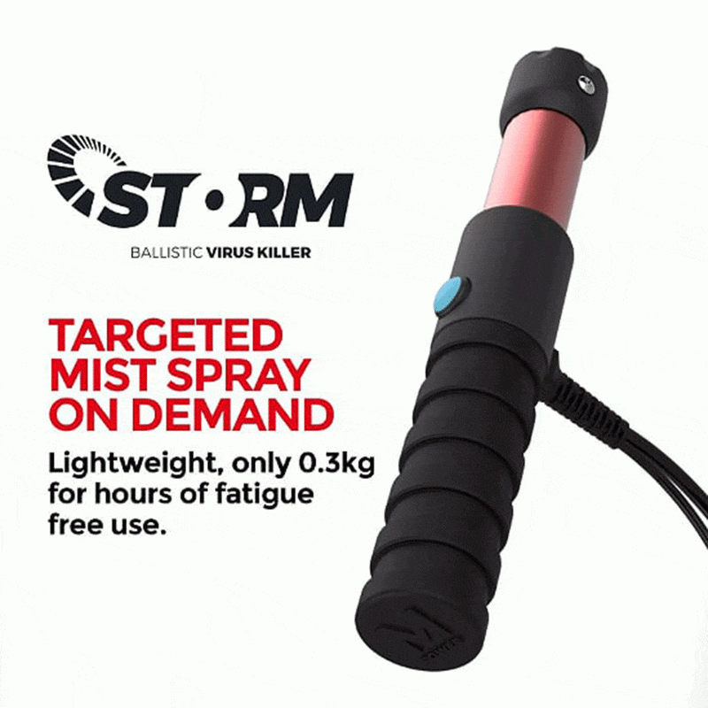 Motor Scrubber Sprayer MotorScrubber STORM - Touch Point Disinfection - Clean and Disinfect On The Go MSSTORMCOMP - Buy Direct from Spare and Square