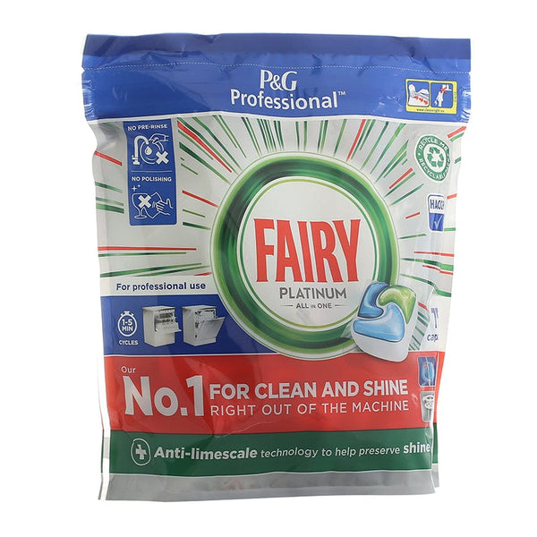 P&G Professional Cleaning Chemicals P&G Professional Fairy Original Platinum Dishwasher Tablets - Pack of 75 SUPPGP201 - Buy Direct from Spare and Square