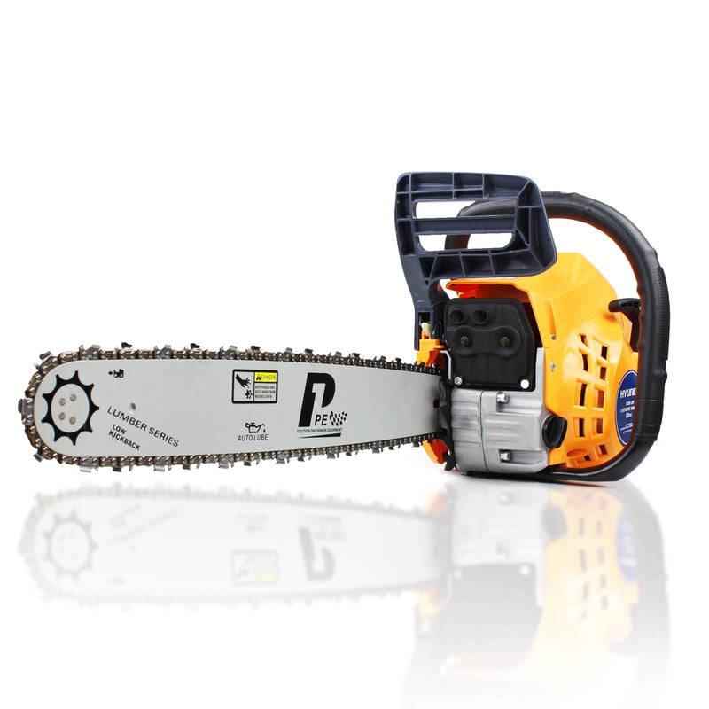 P1PE Chainsaw P1 Petrol Chainsaw with 62cc Hyundai Engine, 20" Bar, Easy-Start - P6220C 0600231974356 P6220C - Buy Direct from Spare and Square