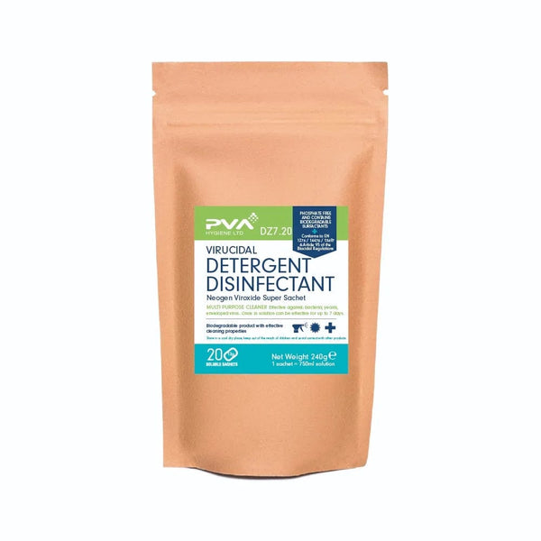 PVA Hygiene Cleaning Chemicals PVA Virucidal Detergent Disinfectant - 5L Bucket Sachets - Pack of 50 5060502480804 DZ7:50 - Buy Direct from Spare and Square