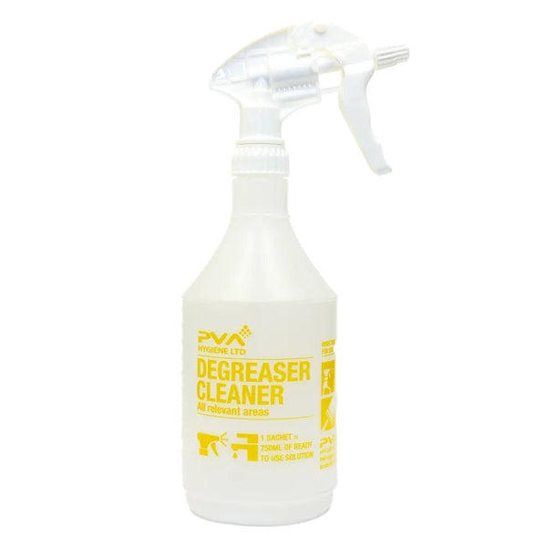 PVA Hygiene Spray Bottle PVA Degreaser Trigger Spray Bottle - Bottle and Trigger - 750ml 5060502480361 C3 - Buy Direct from Spare and Square