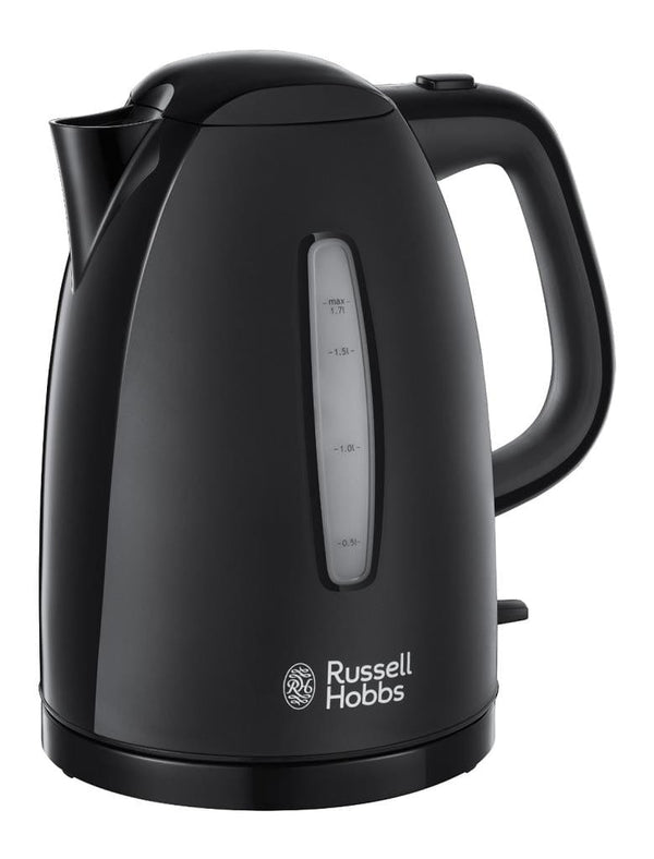 Russell Hobbs Kettles Russell Hobbs Textures Black Plastic Kettle 21271 4008496855766 21271 - Buy Direct from Spare and Square