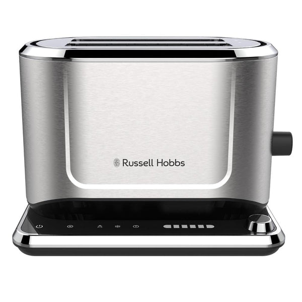 Russell Hobbs Toasters Russell Hobbs Attentiv 2 Slice Silver Toaster 26210 5038061139280 26210 - Buy Direct from Spare and Square