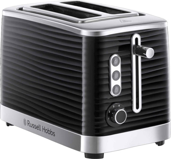 Russell Hobbs Toasters Russell Hobbs Inspire Black 2 slice toaster 4008496972562 24371 - Buy Direct from Spare and Square