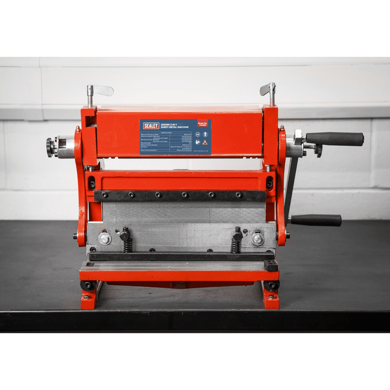 Sealey 3-in-1 Sheet Metal Machine 305mm 5054511974737 TIO305 - Buy Direct from Spare and Square