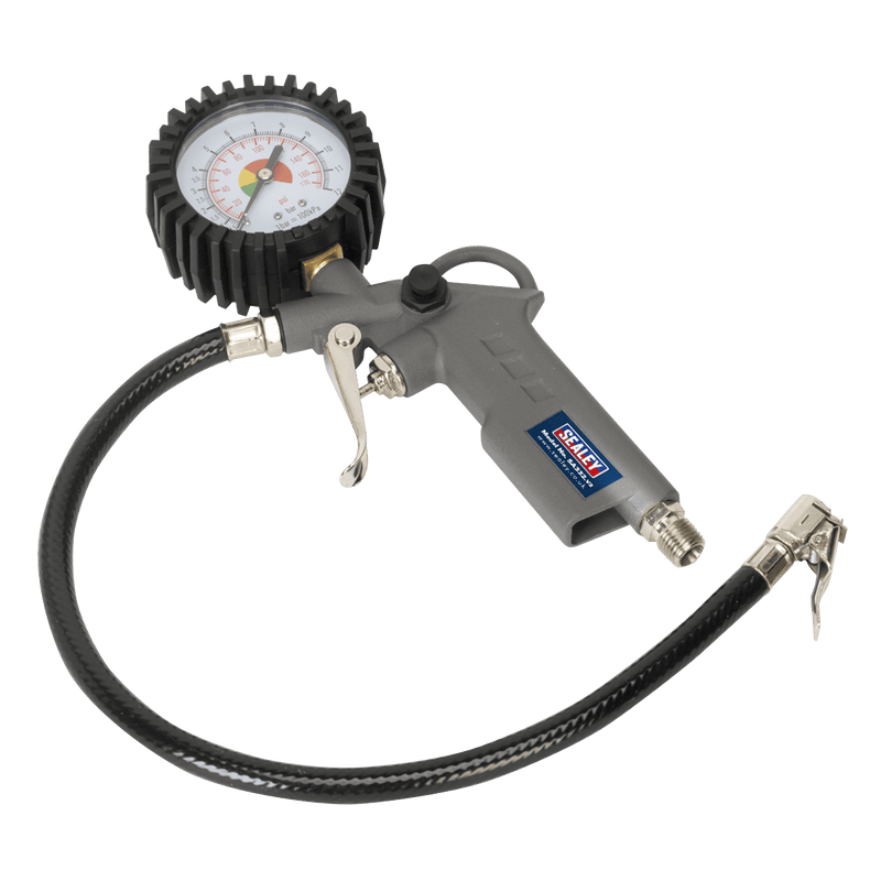 Sealey Air Accessory Kits Tyre Inflator with Gauge-SA332 5024209652360 SA332 - Buy Direct from Spare and Square