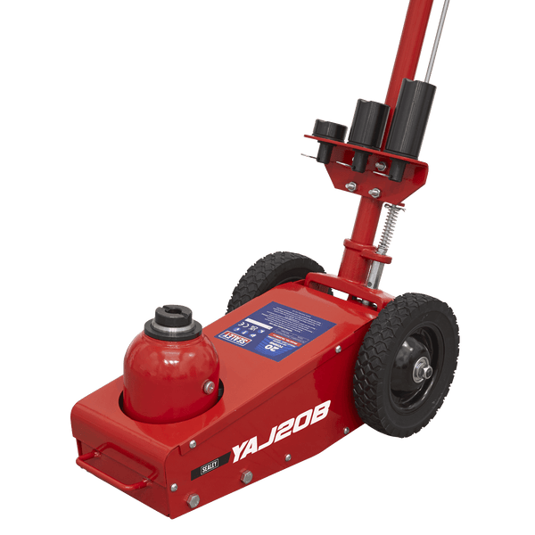 Sealey Air Jacks 20 Tonne Air Operated Trolley Jack - Single Stage-YAJ20B 5054511724707 YAJ20B - Buy Direct from Spare and Square
