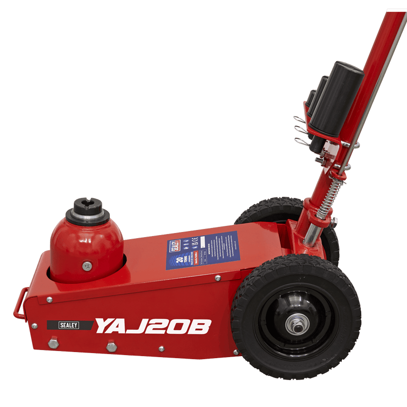 Sealey Air Jacks 20 Tonne Air Operated Trolley Jack - Single Stage-YAJ20B 5054511724707 YAJ20B - Buy Direct from Spare and Square