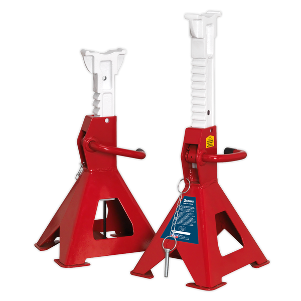 Sealey Axle Stands Auto Rise Ratchet Axle Stands (Pair) 3tonne Capacity per Stand-AAS3000 5054511097870 AAS3000 - Buy Direct from Spare and Square